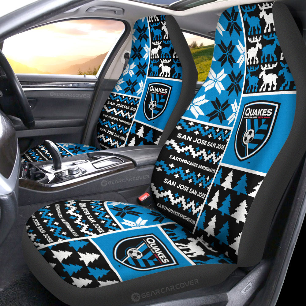 San Jose Earthquakes Car Seat Covers Custom Ugly Style Car Accessories