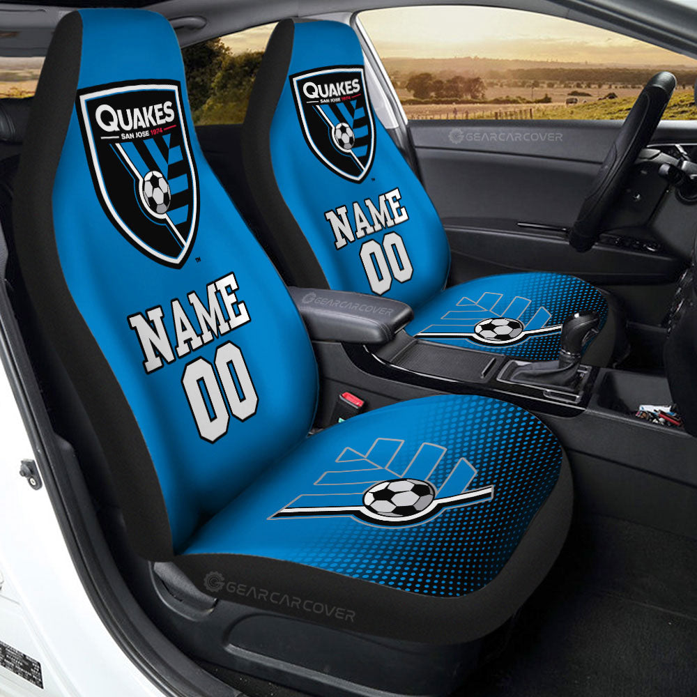 San Jose Earthquakes Car Seat Covers Sporty Team Collection