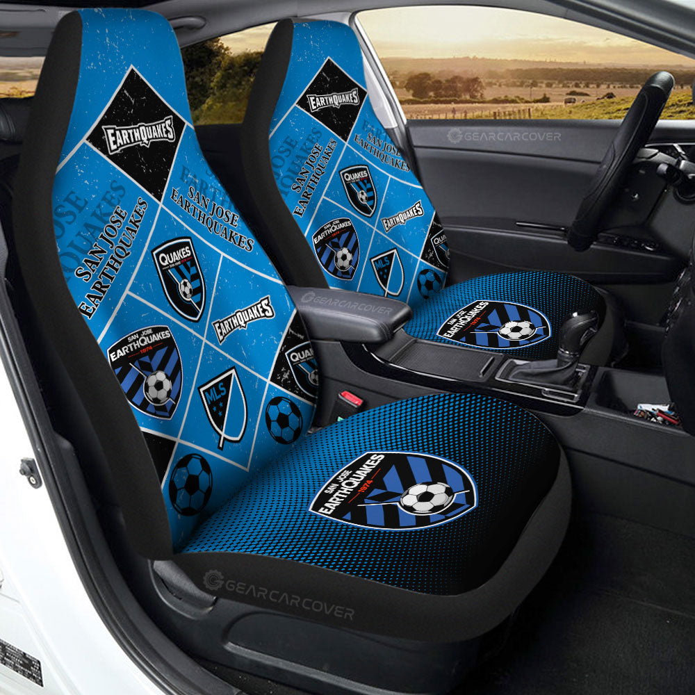 San Jose Earthquakes Car Seat Covers Sporty Team Collection