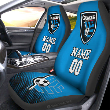 San Jose Earthquakes Car Seat Covers Sporty Team Collection