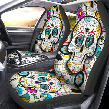 San Jose Sharks Car Seat Covers Custom Sugar Skull Car Accessories