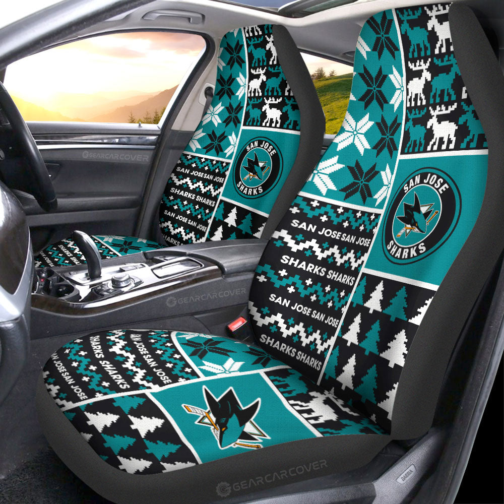 San Jose Sharks Car Seat Covers Custom Ugly Style Car Accessories