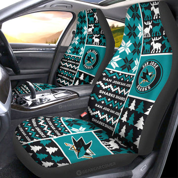 San Jose Sharks Car Seat Covers Custom Ugly Style Car Accessories