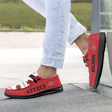 San Diego State Aztecs Loafers - Inspired By Hey Dude Shoes Style