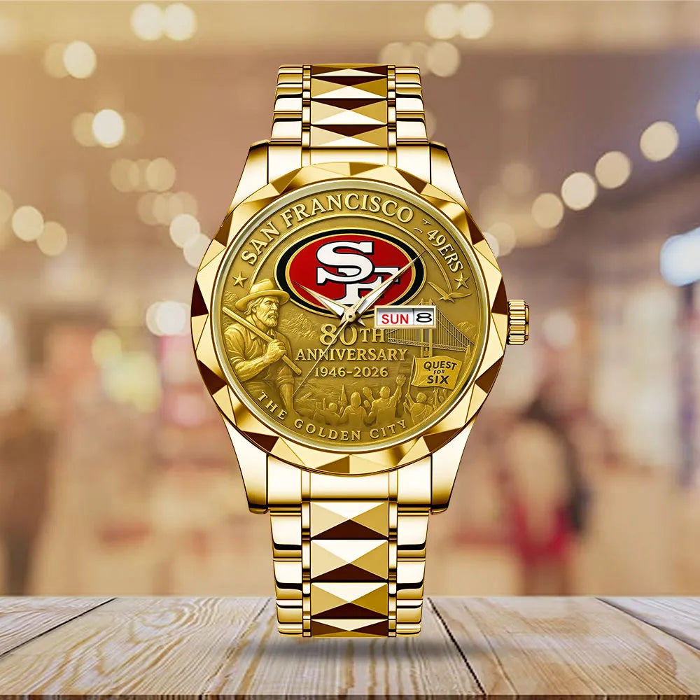 San Francisco 49ers 2026 Anniversary Alloy Luxury Quartz Watch – TANTN16988