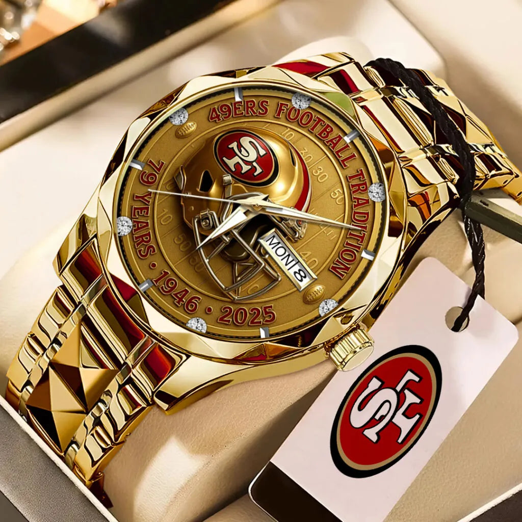 San Francisco 49ers 79 Years Anniversary 2025 Alloy Luxury Quartz Watch – TMTHU695