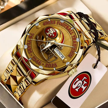 San Francisco 49ers 79 Years Anniversary 2025 Alloy Luxury Quartz Watch – TMTHU695