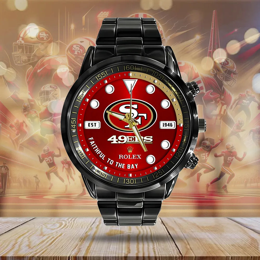 San Francisco 49ers x Rolex Black Stainless Steel Watch – MAITM7433
