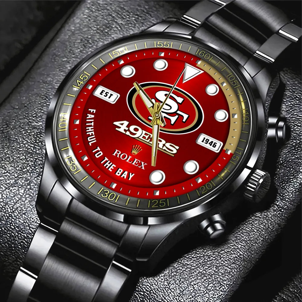 San Francisco 49ers x Rolex Black Stainless Steel Watch – MAITM7433