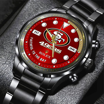 San Francisco 49ers x Rolex Black Stainless Steel Watch – MAITM7433