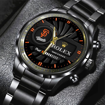 San Francisco Giants Black Stainless Steel Watch-PX1088