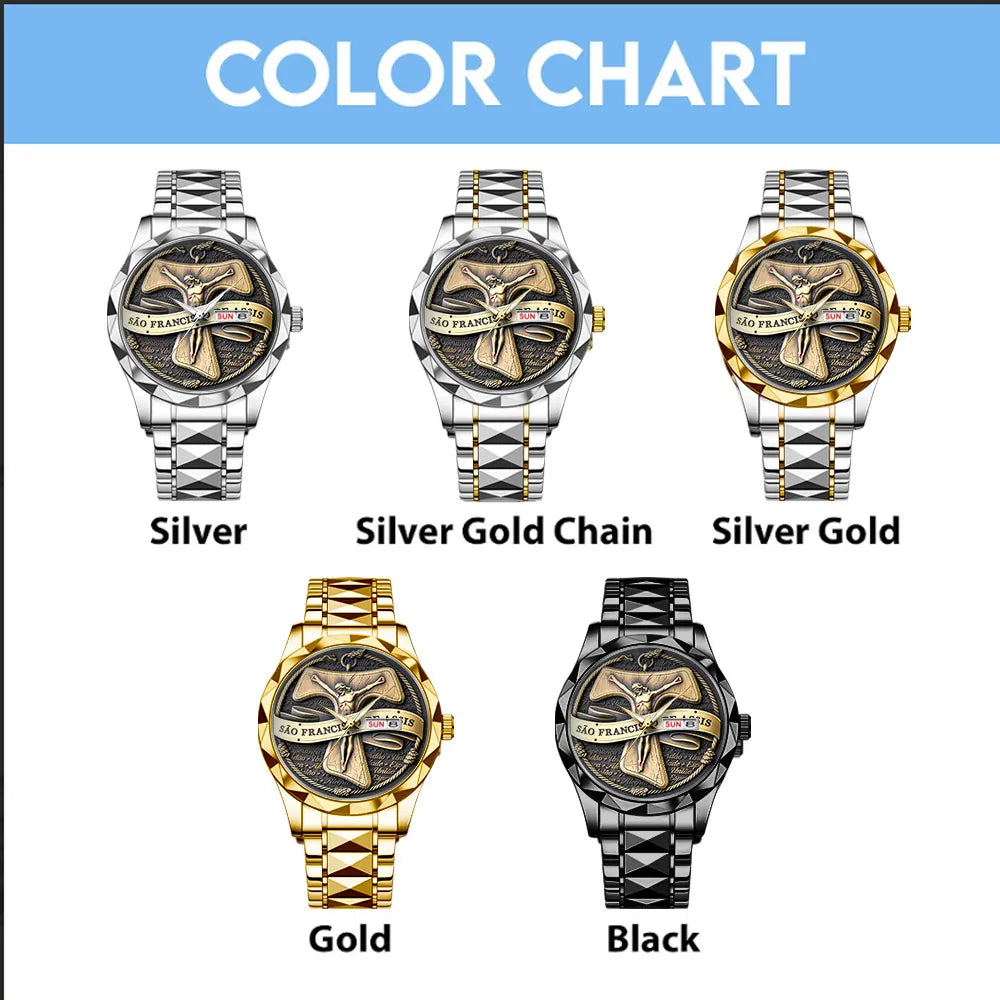 São Francisco de Assis Alloy Luxury Quartz Watch – TANTN 15193