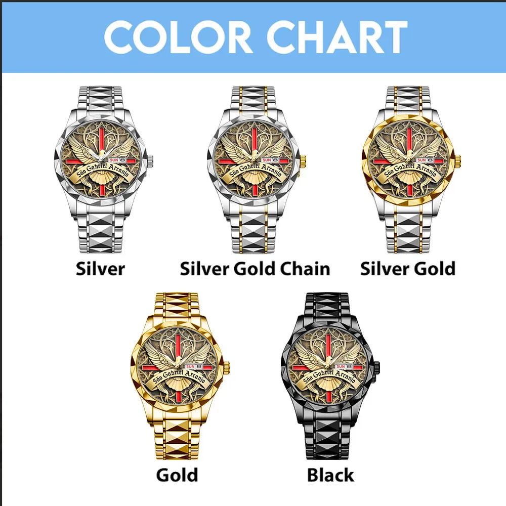 São Rafael Arcanjo Alloy Luxury Quartz Watch – TANTN 15194