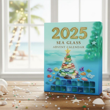 Sea Glass Christmas Advent Calendar 2026 Sea Glass Xmas Calendar Calendar With Acrylic Christmas Ornaments Countdown Calendar