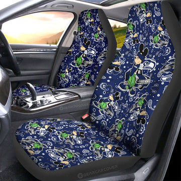 Seattle Seahawks Car Seat Covers Cartoon Theme Collection