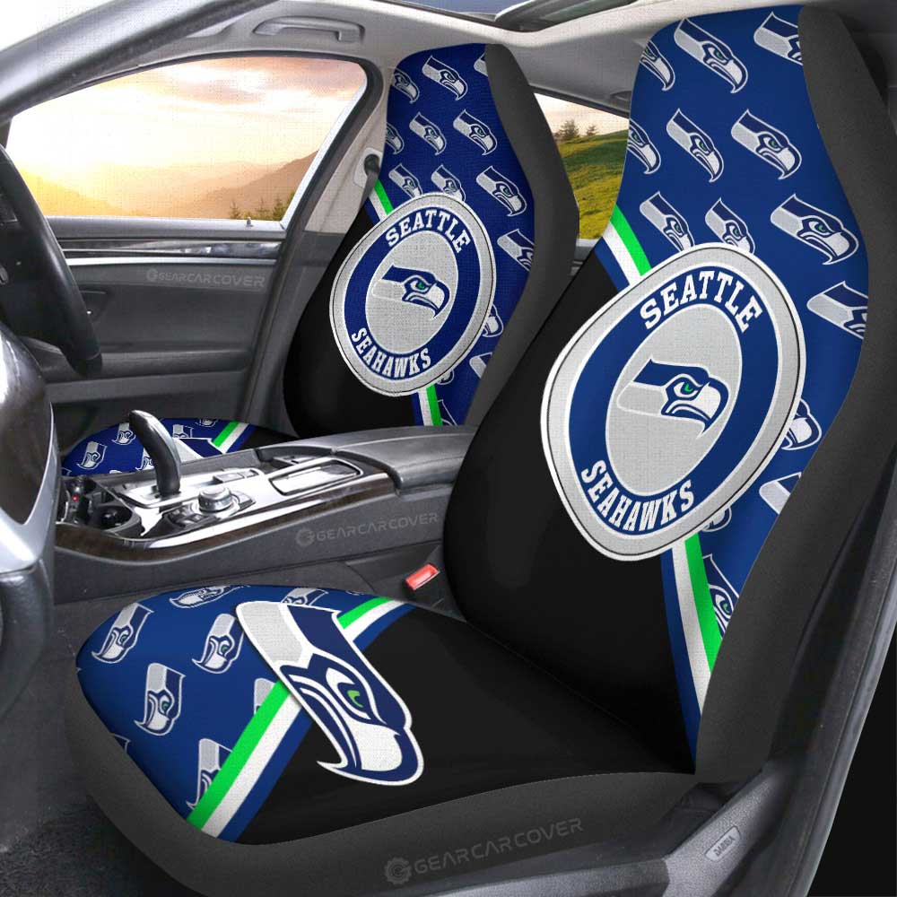 Seattle Seahawks Car Seat Covers Custom Car Accessories For Fans