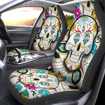 Seattle Sounders FC Car Seat Covers Custom Sugar Skull Car Accessories