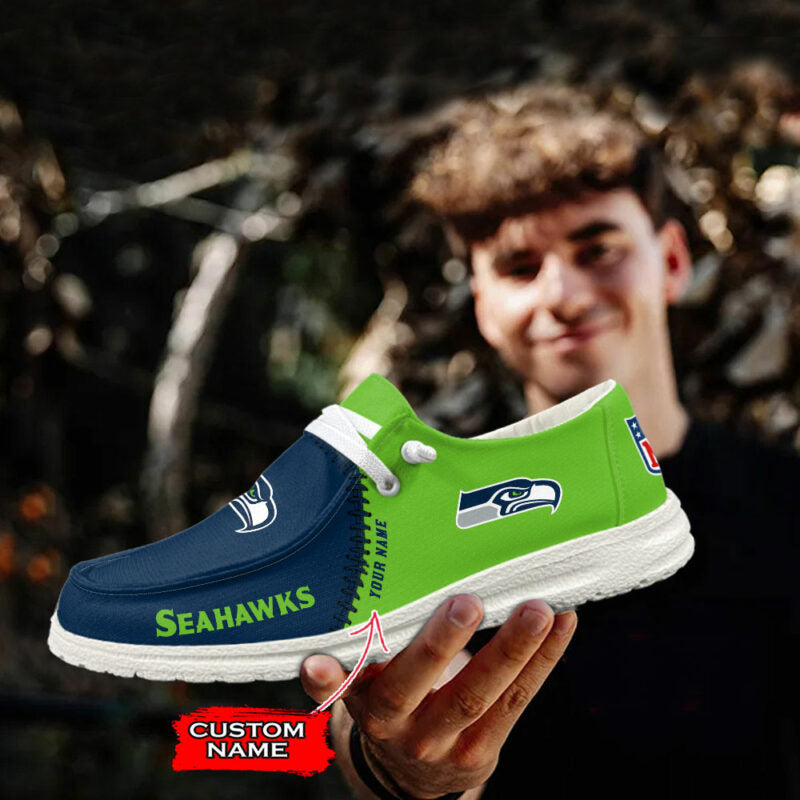Seattle seahawks Hey Dude Shoes -NFL 32 Teams Personalized - Ingenious Gifts Your Whole Family