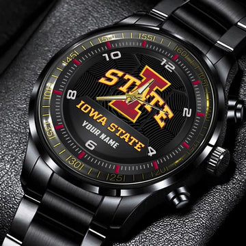 Share lo wa State Cyclones Stainless Steel Watch