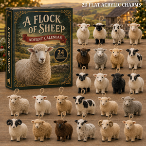 Sheep Collection Advent Calendar 2026 24 Day Festive Countdown Acrylic Charms Blind Box Gift For Farm Lovers