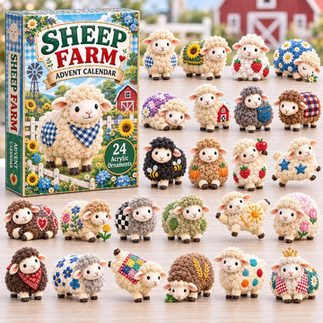 Sheep Farm advent calendar 2026 - 24-Day Countdown, Acrylic Charms
