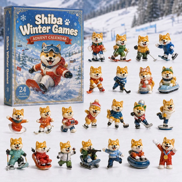 Shiba Winter Games Advent Calendar 2026 - 24-Day Countdown, Acrylic Charms Every Day Bring New Suprises