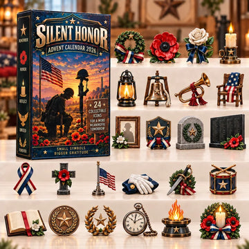 Silent Honor Advent Calendar 2026 - 24-Day Countdown, Acrylic Charms