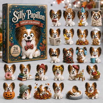 Silly Papillon Advent Calendar 2026 - 24-Day Countdown, Acrylic Charms Every Day Bring New Suprises