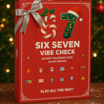 Six Seven Christmas Ornament Advent Calendar 2025 24 Day Holiday Countdown Box Mini Tree Decorations Gift For Christmas Lovers