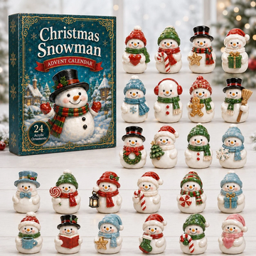Snowman Advent Calendar 2026 - 24-Day Countdown, Acrylic Charms Every Day Bring New Suprises