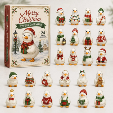 Snowy Christmas Advent Calendar 2026 - 24-Day Countdown, Acrylic Charms Every Day Bring New Suprises