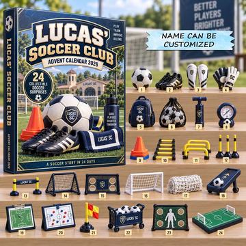 Soccer Advent Calendar 2026 - 24-Day Countdown, Acrylic Charms Every Day Bring New Suprises