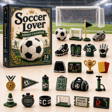 Soccer Lover Advent Calendar 2026 - 24-Day Countdown, Acrylic Charms Every Day Bring New Suprises