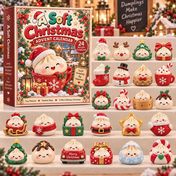 Soft Christmas Advent Calendar 2026 - 24-Day Countdown, Acrylic Charms