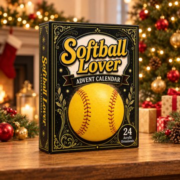 Softball Lover Advent Calendar 2026 24 Day Festive Countdown Acrylic Charms Blind Box Gift For Sports Lovers