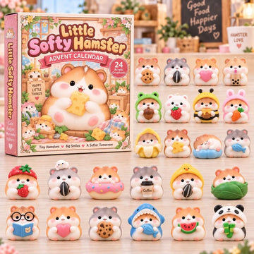 Softy Hamster Advent Calendar 2026 - 24-Day Countdown, Acrylic Charms