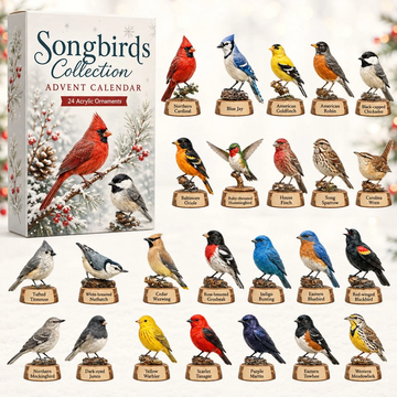 Songbirds Collection Advent Calendar 2026 - 24-Day Countdown, Acrylic Charms Every Day Bring New Suprises