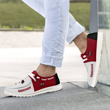 South Carolina Gamecocks Hey Dude Shoes, NCAA Shoes – Custom name - Ingenious Gifts Your Whole Fami