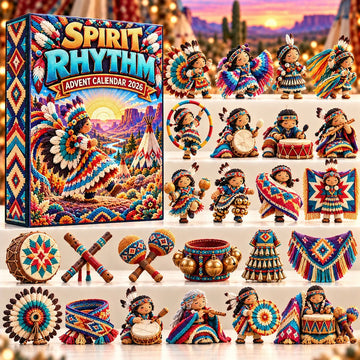 Spirit Rhythm Advent Calendar 2026 - 24-Day Countdown, Acrylic Charms