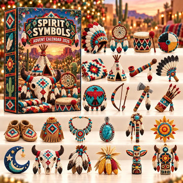 Spirit Symbols Advent Calendar 2026 - 24-Day Countdown, Acrylic Charms