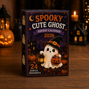 Spooky Cute Ghost Advent Calendar 2026 - 24-Day Festive Countdown, Acrylic Charms Blind Box - Gift For Family & Friends85