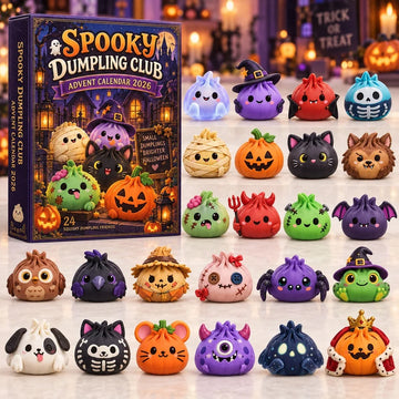 Spooky Dumpling Club Advent Calendar 2026 - 24-Day Countdown, Acrylic Charms