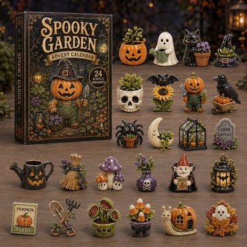 Spooky Garden Advent Calendar 2026 - 24-Day Countdown, Acrylic Charms Every Day Bring New Suprises