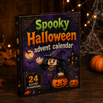 Spooky Halloween Advent Calendar 2026 24 Day Spirits Countdown Acrylic Charms Blind Box Gift For Horror Fans