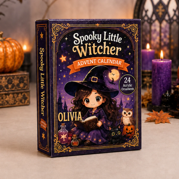 Spooky Little Witcher Advent Calendar 2026 24 Day Festive Countdown Acrylic Charms Blind Box Gift For Cute Collectors