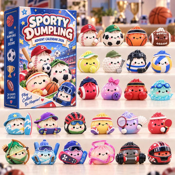Sporty Dumpling Advent Calendar 2026 - 24-Day Countdown, Acrylic Charms