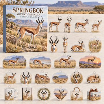 Springbok Advent Calendar 2026 - 24-Day Countdown, Acrylic Charms