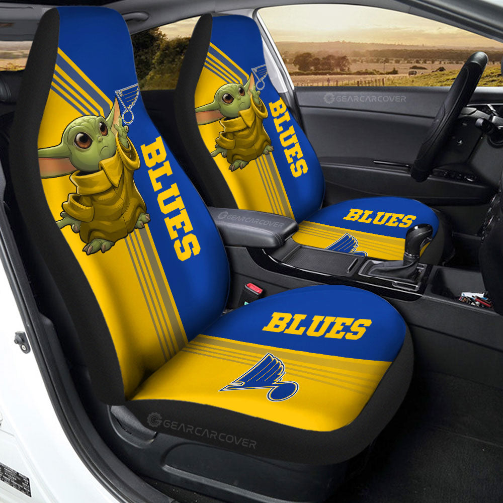 St Louis Blues Car Seat Covers Baby Yoda Car Accessories