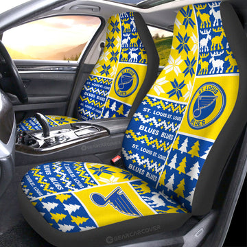 St Louis Blues Car Seat Covers Custom Ugly Style Car Accessories