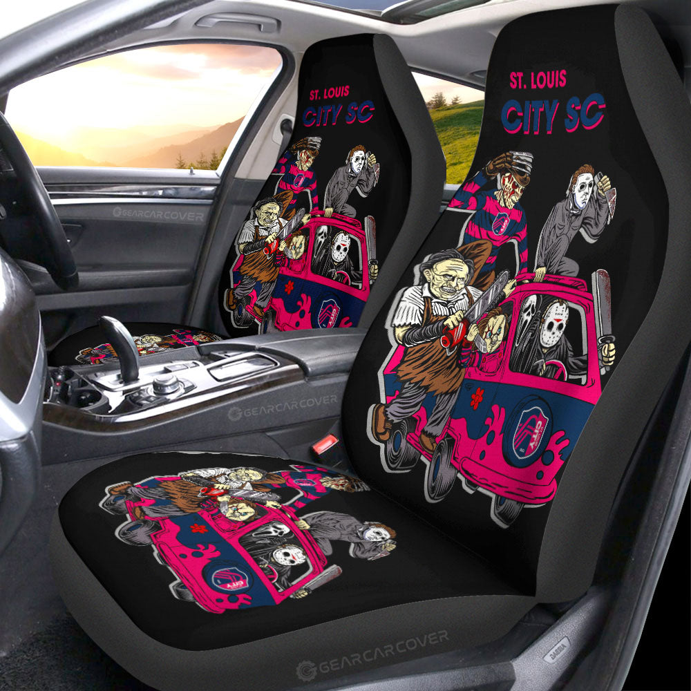 St Louis City SC Car Seat Covers Custom Car Accessories